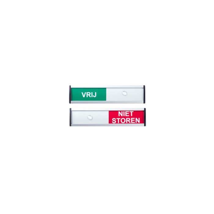 Infobord vrij/niet storen 125x30mm