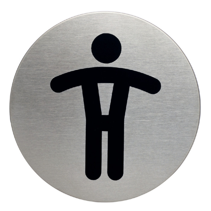 Infobord pictogram Durable 4905 wc heren rond 83mm