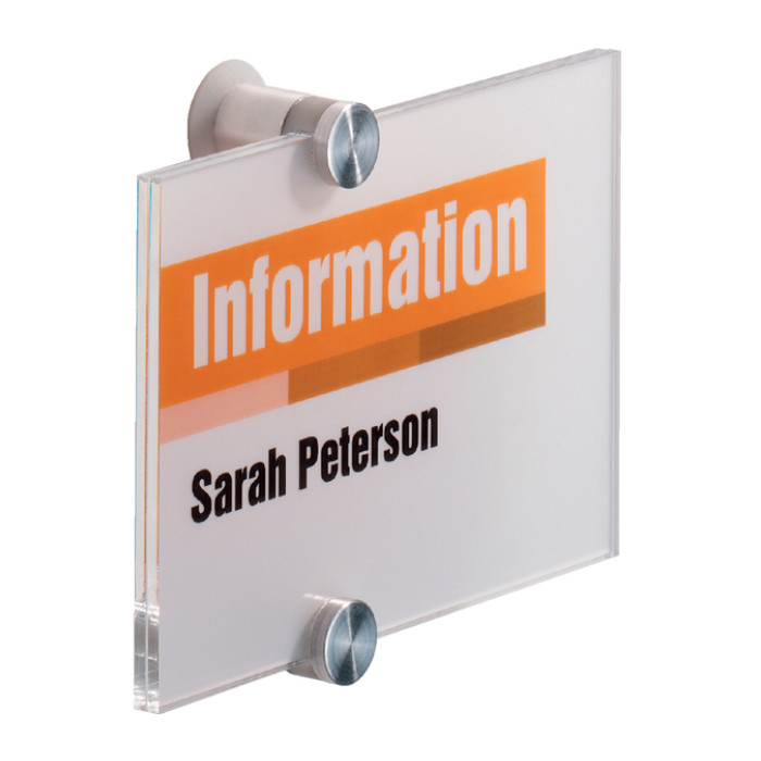 Deurbordje Durable crystal sign 4821 148x105mm