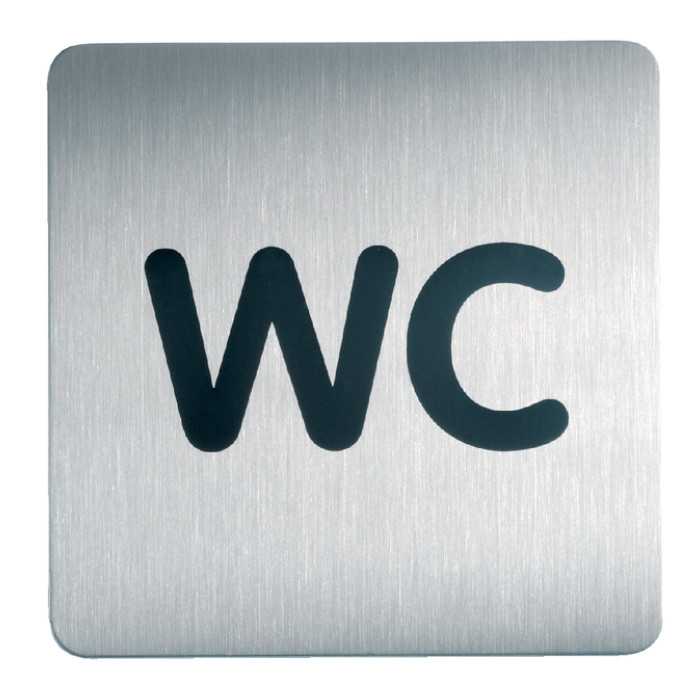 Infobord pictogram Durable 4957 vierkant wc 150mm