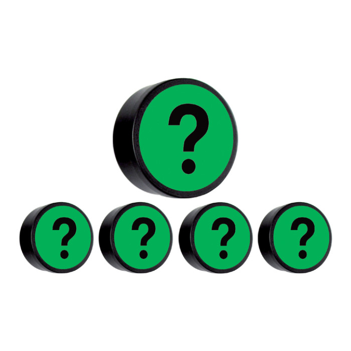 Magneet vraagteken 35mm groen 5 stuks