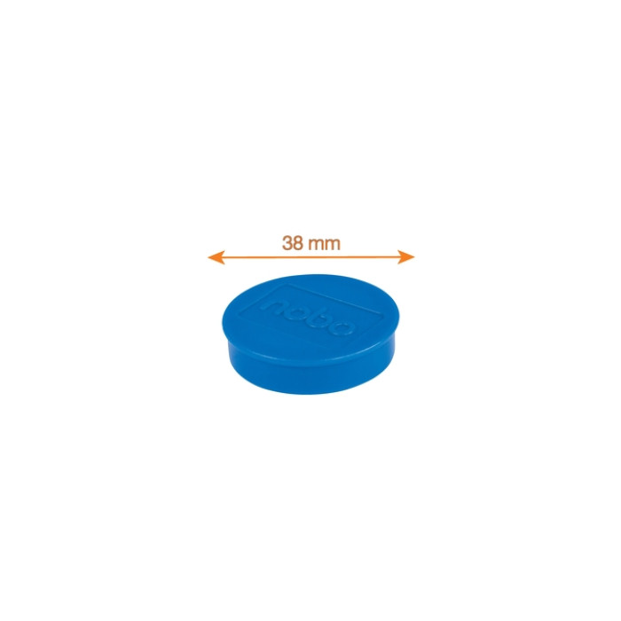 Magneet Nobo 38mm blauw 4 stuks