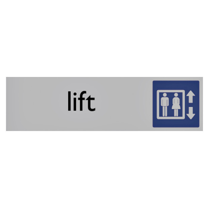 Infobord pictogram lift 165x44mm