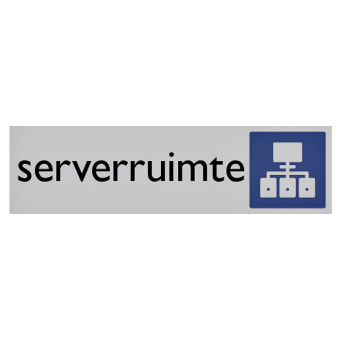 Infobord pictogram serverruimte 165x44mm