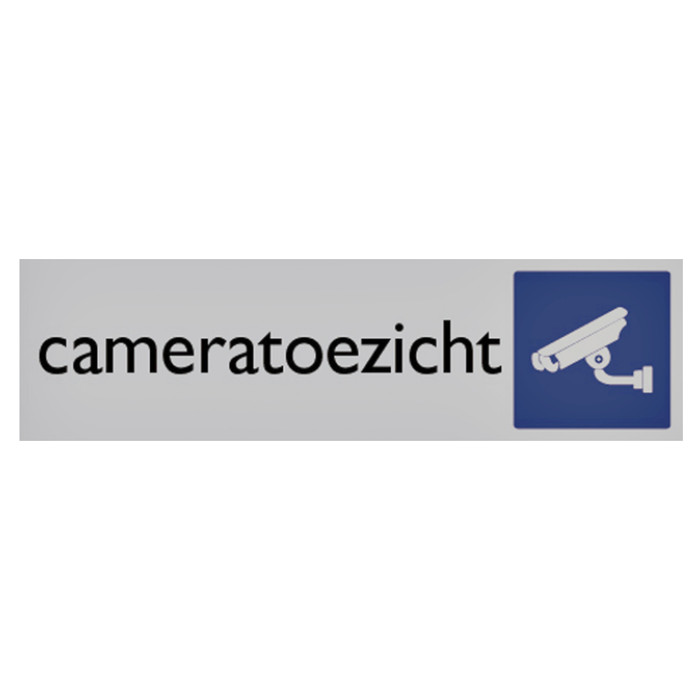 Infobord pictogram cameratoezicht 165x44mm