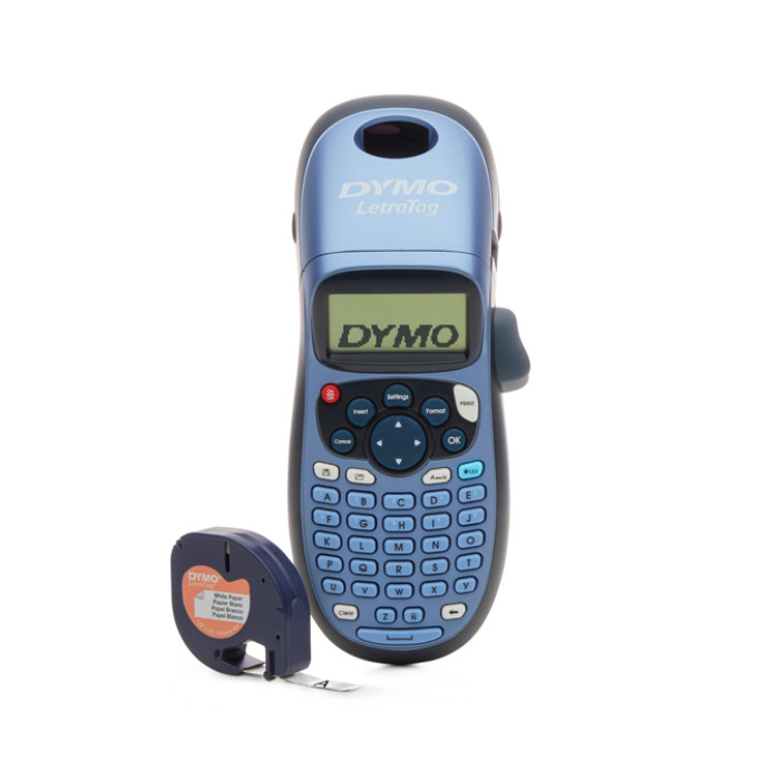 Labelprinter Dymo LetraTag 100H draagbaar abc 12mm blauw