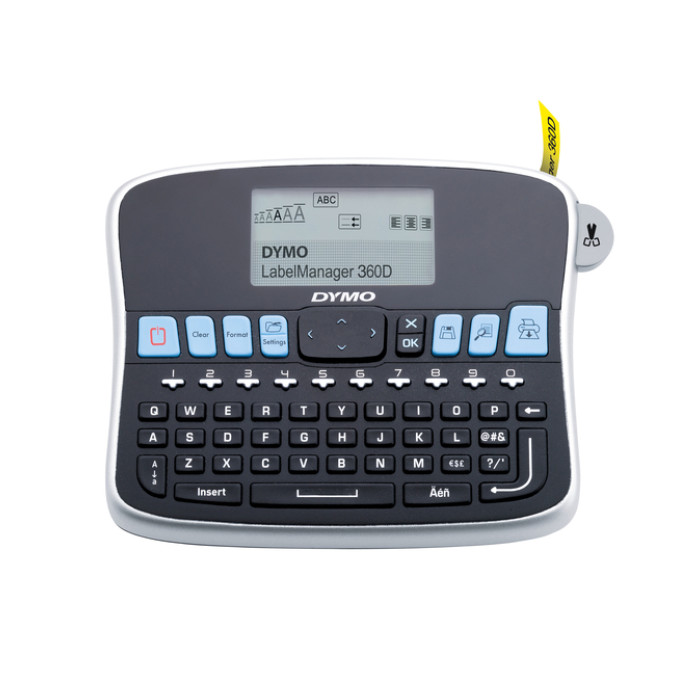 Labelprinter Dymo LabelManager 360D draagbaar azerty 19mm zwart