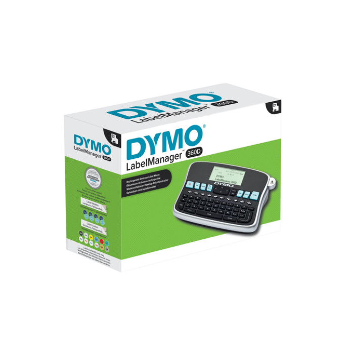 Labelprinter Dymo LabelManager 360D draagbaar qwerty 19mm zwart