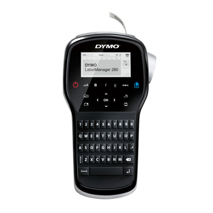 Labelprinter Dymo LabelManager 280 draagbaar qwerty 12mm zwart