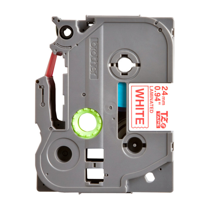 Labeltape Brother P-touch TZe-252 standaard 24mm rood op wit