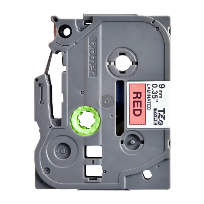 Labeltape Brother P-touch TZe-421 standaard 9mm zwart op rood