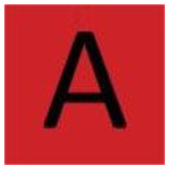 Labeltape Dymo LabelManager D1 polyester 19mm zwart op rood