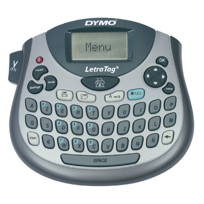 Labelprinter Dymo LetraTag 100T draagbaar azerty 12mm zilver