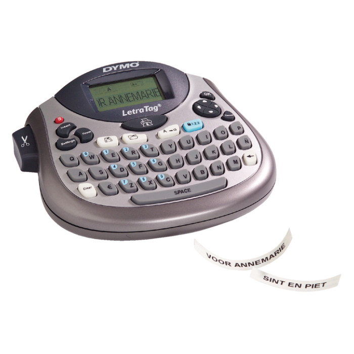 Labelprinter Dymo LetraTag 100T draagbaar qwerty 12mm zilver