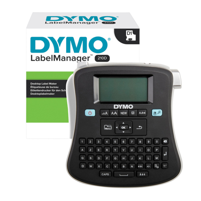 Labelprinter Dymo LabelManager 210D+ draagbaar azerty 12mm zwart