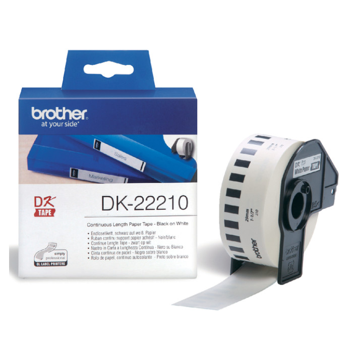 Etiket Brother DK-22210 doorlopend 29mm 1 rol á 30m wit