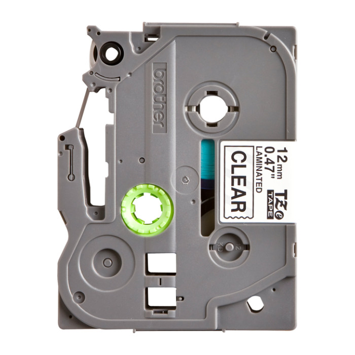 Labeltape Brother P-touch TZe-131 standaard 12mm zwart op transparant