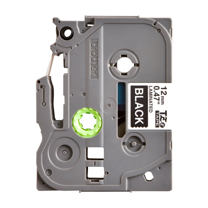 Labeltape Brother P-touch TZe-335 standaard 12mm wit op zwart