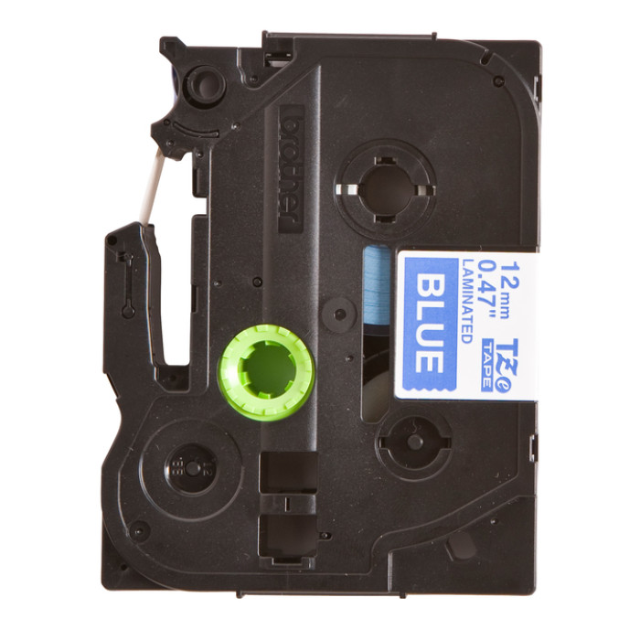 Labeltape Brother P-touch TZe-535 standaard 12mm wit op blauw
