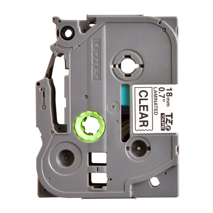 Labeltape Brother P-touch TZe-141 standaard 18mm zwart op transparant