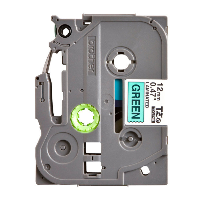 Labeltape Brother P-touch TZe-731 standaard 12mm zwart op groen