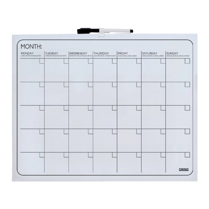 Planbord Desq maand 40x50cm magnetisch