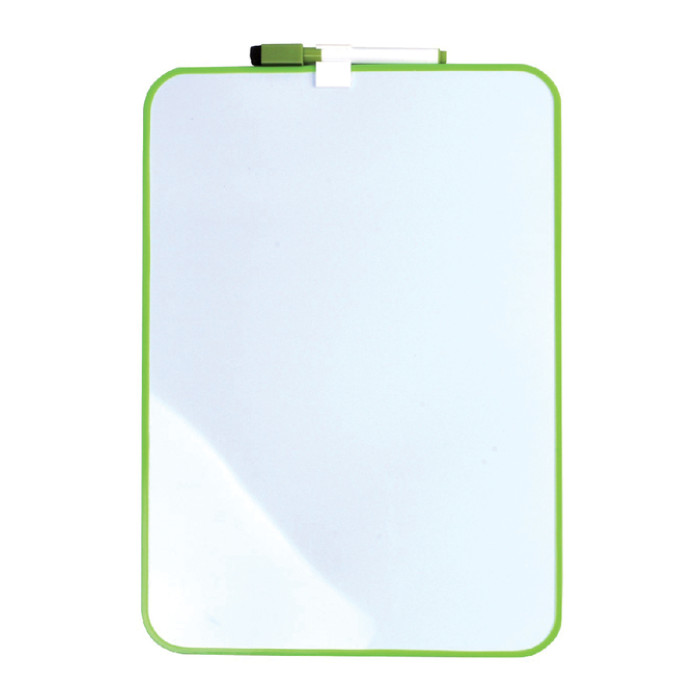 Whiteboard Desq 24x34cm + marker groen profiel