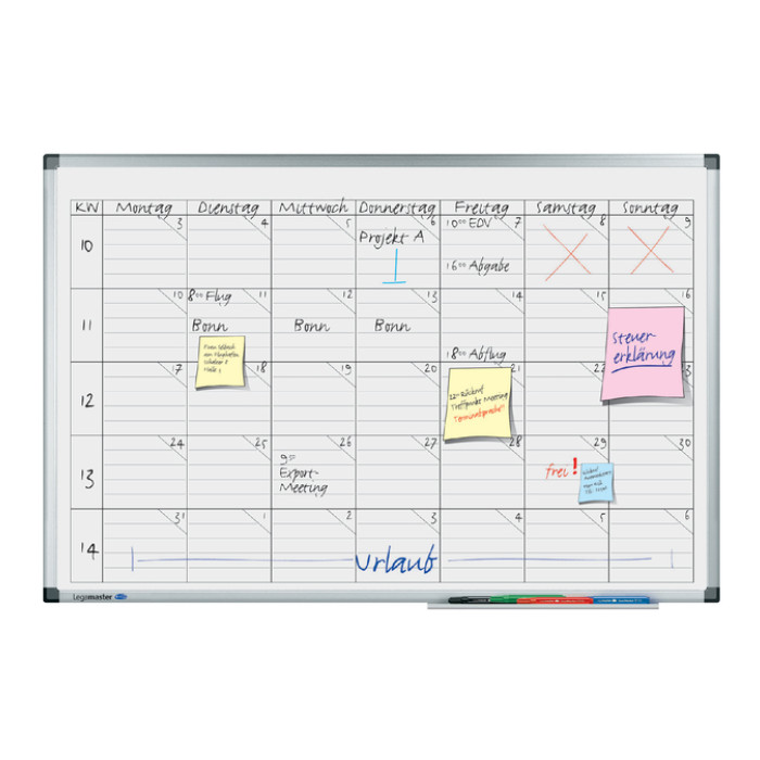Planbord Legamaster premium projectplanner 60x90cm