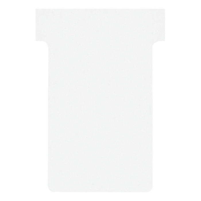 T-kaart Nobo nr.2 48mm wit 100 stuks