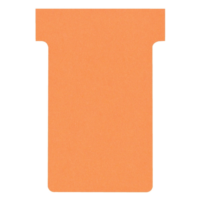T-kaart Nobo nr.2 48mm oranje 100 stuks