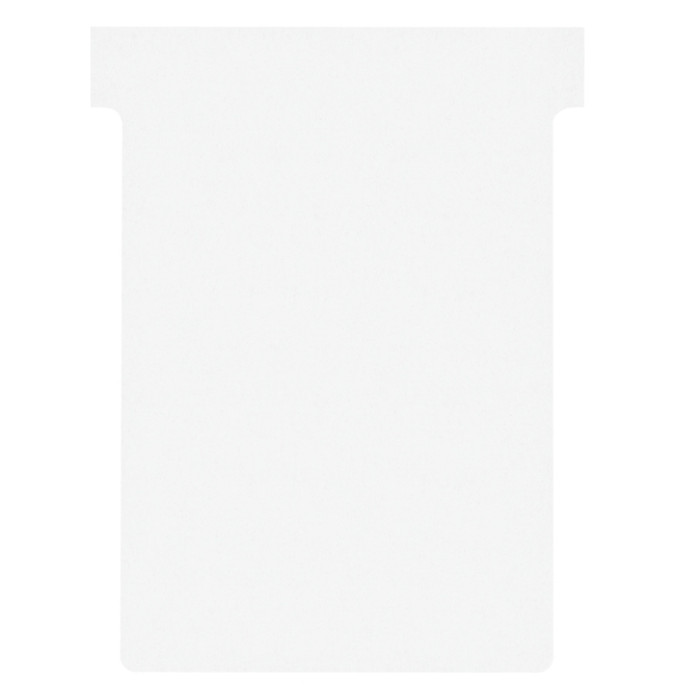 T-kaart Nobo nr.3 80mm wit 100 stuks