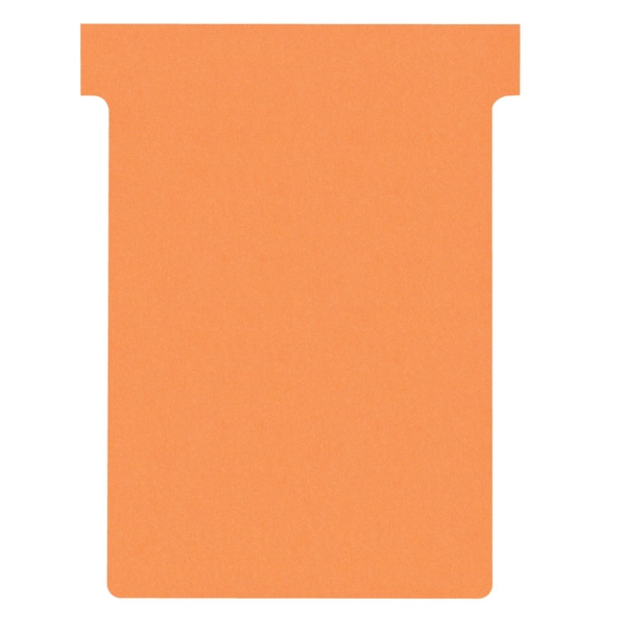 T-kaart Nobo nr.3 80mm oranje 100 stuks