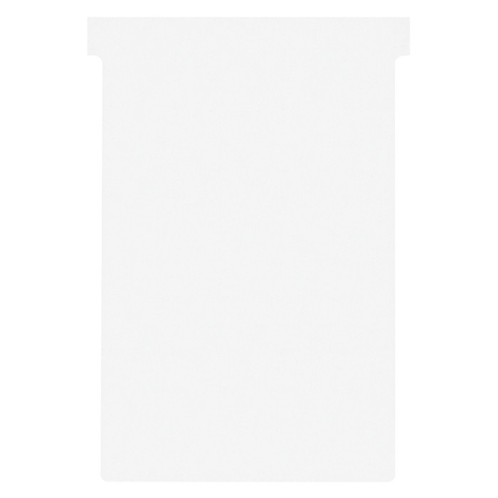 T-kaart Nobo nr.4 112mm wit 100 stuks
