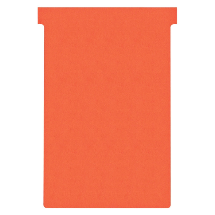 T-kaart Nobo nr.4 112mm rood 100 stuks