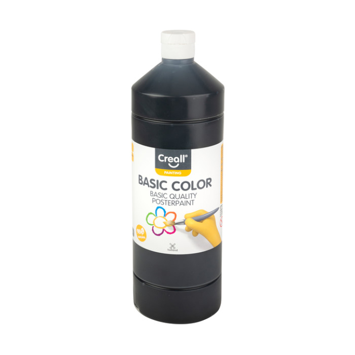 Plakkaatverf Creall basic zwart 1000ml