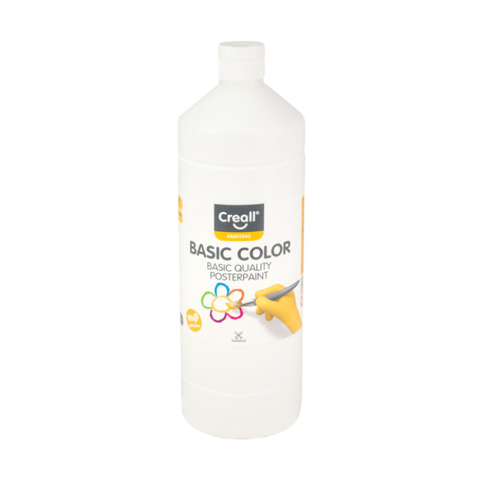 Plakkaatverf Creall basic wit 1000ml