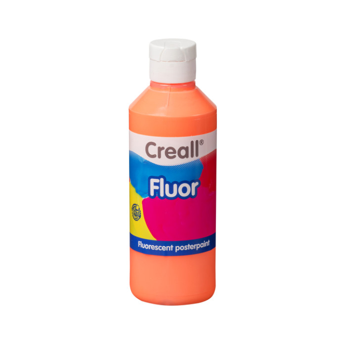 Plakkaatverf Creall fluor oranje 250ml