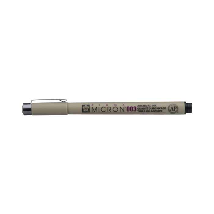 Fineliner Sakura Pigma Micron 003 0.15mm zwart