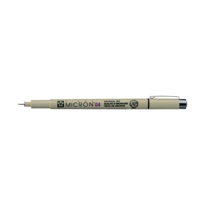 Fineliner Sakura Pigma Micron 04 0.4mm zwart