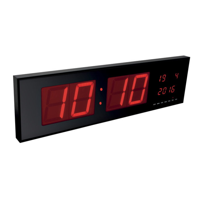 Wandklok Perel met LED display