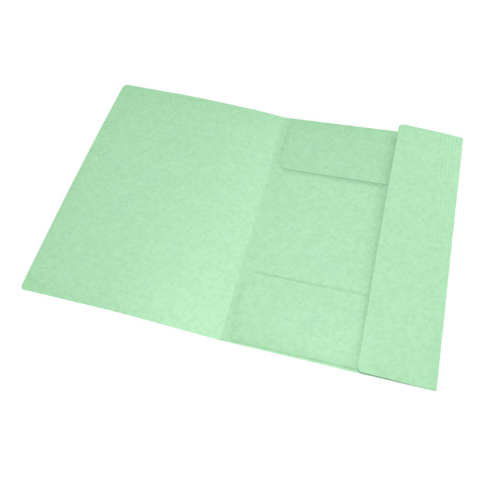 Elastomap Oxford Top File+ A4 3 kleppen 390gr pastel groen