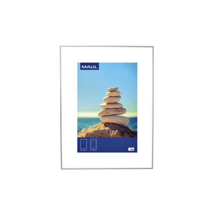 Fotolijst MAUL design 60x80cm aluminium frame zilver
