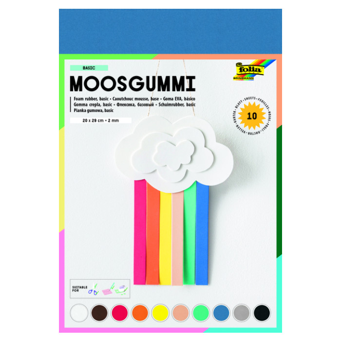 Foam Folia 20x29cm basic 10 kleuren