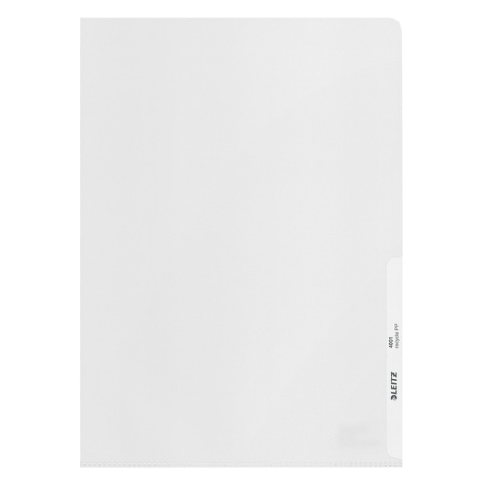 Insteekmap L-model Leitz Recycle A4 0.10mm PP transparant  25 stuks