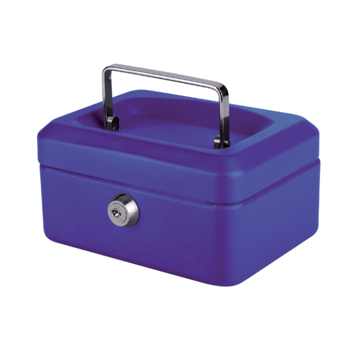 Geldkist Quantore 150x115x80mm blauw