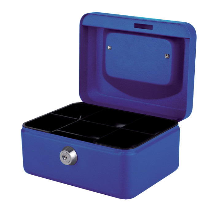 Geldkist Quantore 150x115x80mm blauw