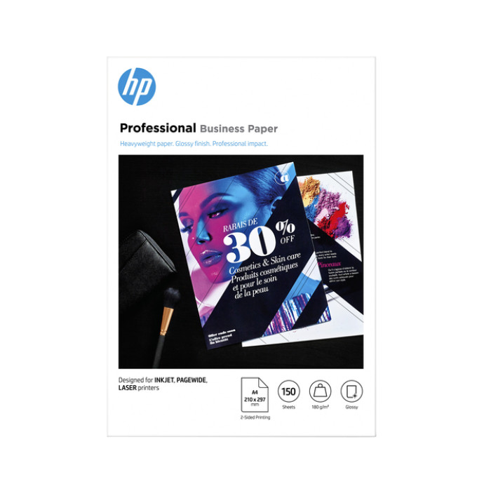 Fotopapier laser HP 3VK91A A4 180gr glans wit 150 vel