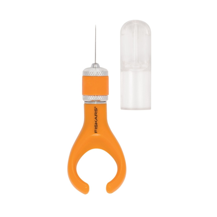 Vingertipmes Fiskars met SoftGrip oranje