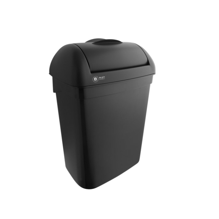 Dameshygiënebak BlackSatino 8 liter zwart 332170