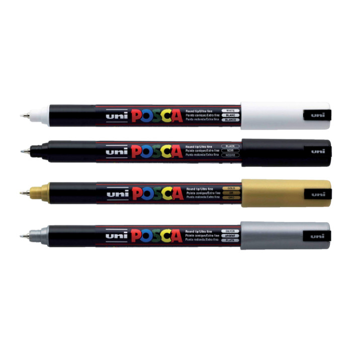 Paintmarker Uni POSCA PC1MR extra fijn donkeroranje